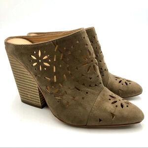 BCBGeneration Carmen laser cut heeled mules 6